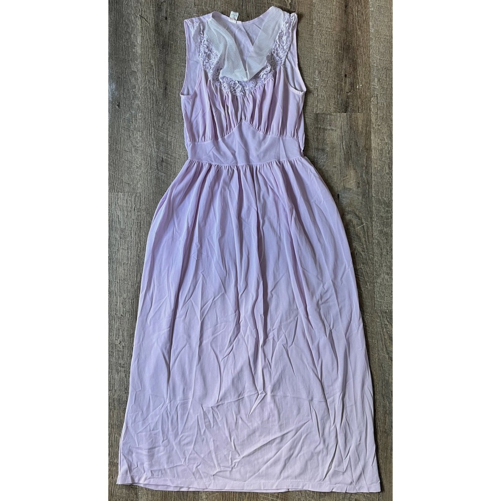 Vintage‎ Phil -Maid Lilac lavendar nightgown nightie slip negligee size 34